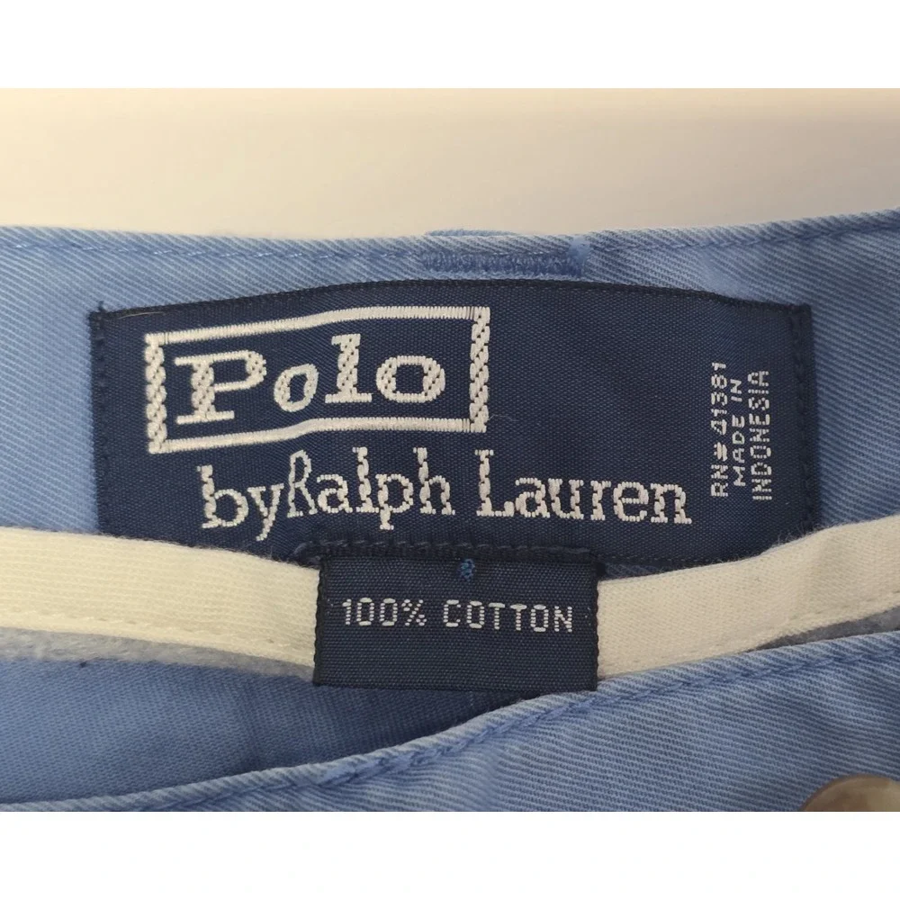 Polo Ralph Lauren Mens‎ Size 38 Blue Chino Shorts